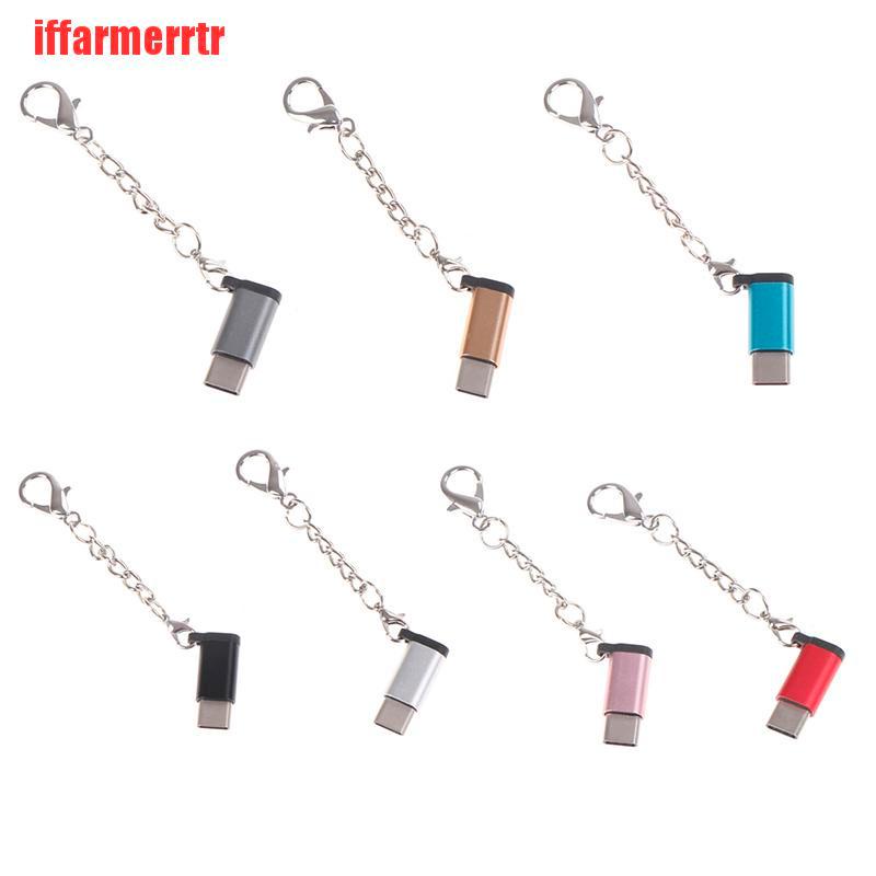 Đầu Chuyển Đổi Usb Type C Sang Micro Usb Bằng Nhôm Có Móc Khóa Tiện Dụng | BigBuy360 - bigbuy360.vn