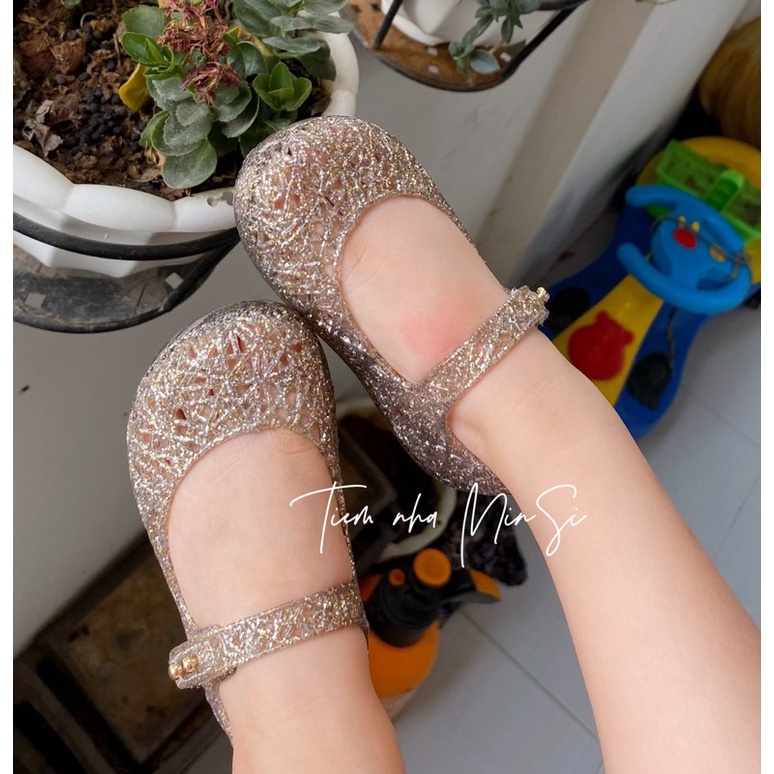Giày nhựa thơm bé gái giày mini melissa mẫu zikzak cực hot cho bé 1 đến 5 tuổi