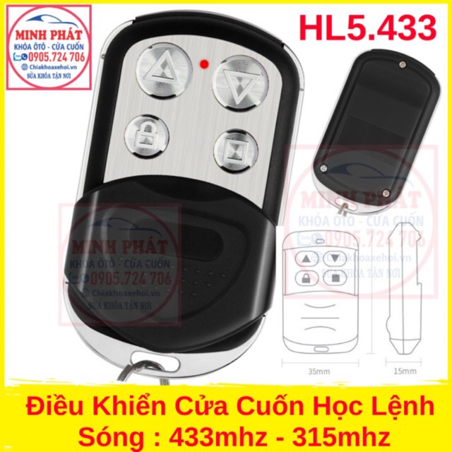 Điều Khiển Cửa Cuốn Học Lệnh Inox