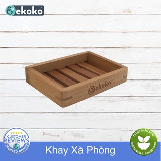 Bamboo soaprack- Khay Xà Phòng Tre có thành đỡ chống trượt
