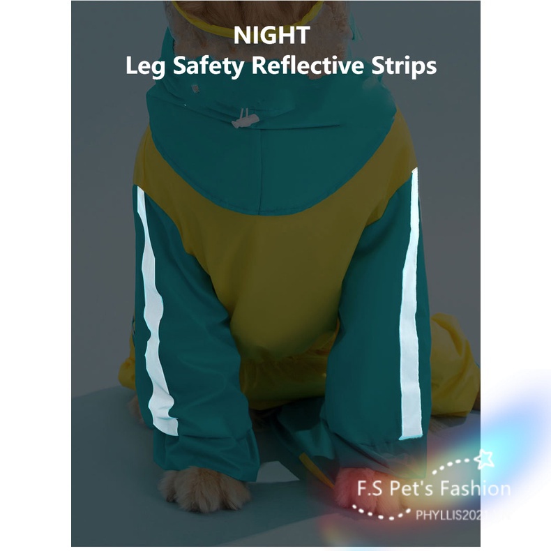 Áo Mưa Thời Trang Nhiều Màu Sắc Cho Chó Cỡ Vừa Và Lớn 3XL-8XL