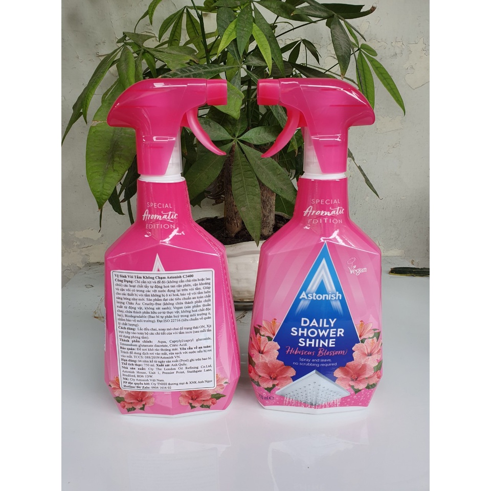 Bình xịt vệ sinh vòi tắm không chạm Astonish C3430