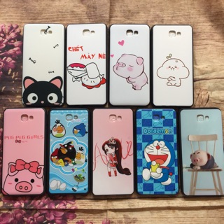 Ốp lưng Galaxy J7 prime viền dẻo lưng full bóng siêu dễ thương