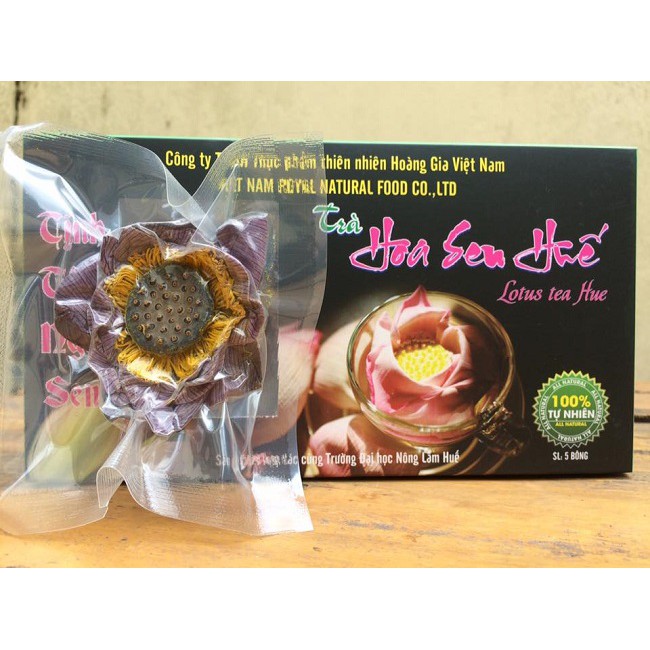 Trà túi lọc Hoa Lư, trà cung đình huế, trà hoa sen Lotus tea được làm từ sen huế