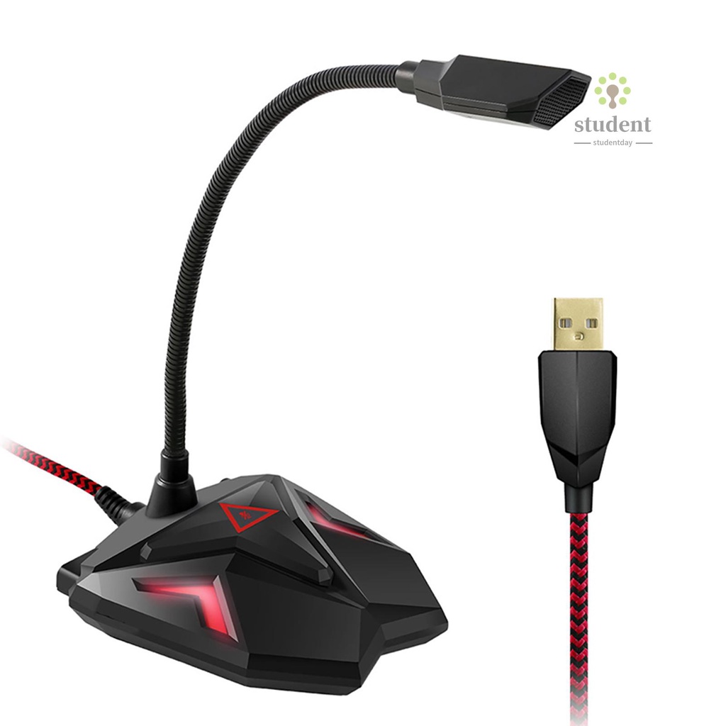 Micro Để Bàn Có Thể Điều Chỉnh Xoay 360 Độ Có Đèn Led Cổng Usb