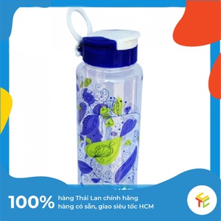 Bình Nhựa - Bình đựng nước cao cấp In Hoa 800ml Picnic 0407/PK Thái Lan