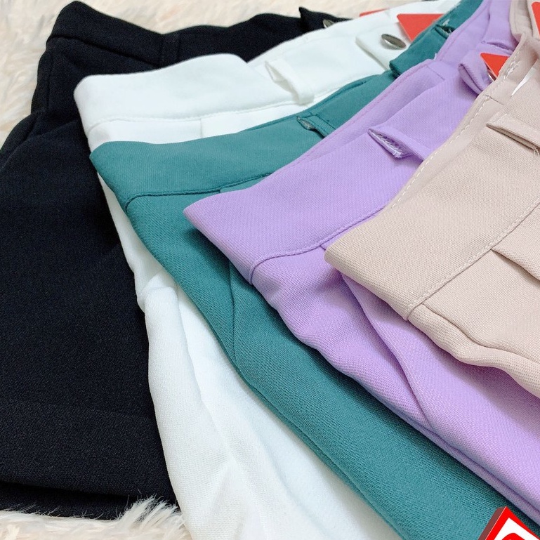 Quần short nữ gập gấu Gen J quần đùi nữ mặc nhà ống rộng - SOOC 0021