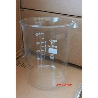 Cốc thủy tinh có mỏ 1000ml của Đức