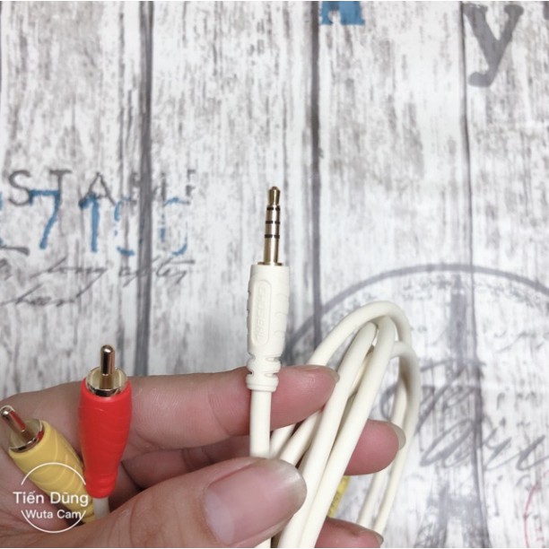 Dây livestream chế mixer F4 và F7 1 đầu 3.5 và 2 đầu hoa sen dùng cho mixer hoặc âm li