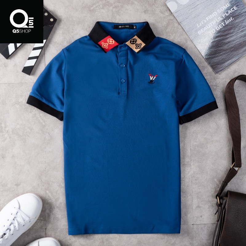 ÁO thun polo cao cấp thêu nam nữ áo cổ dệt