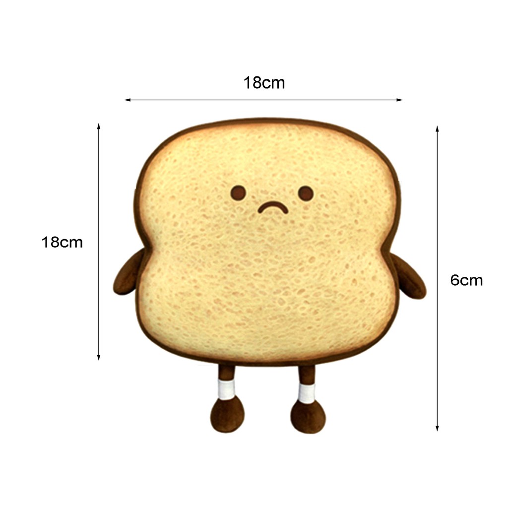 Gối hình bánh mì nhồi bông kiểu dáng đáng yêu