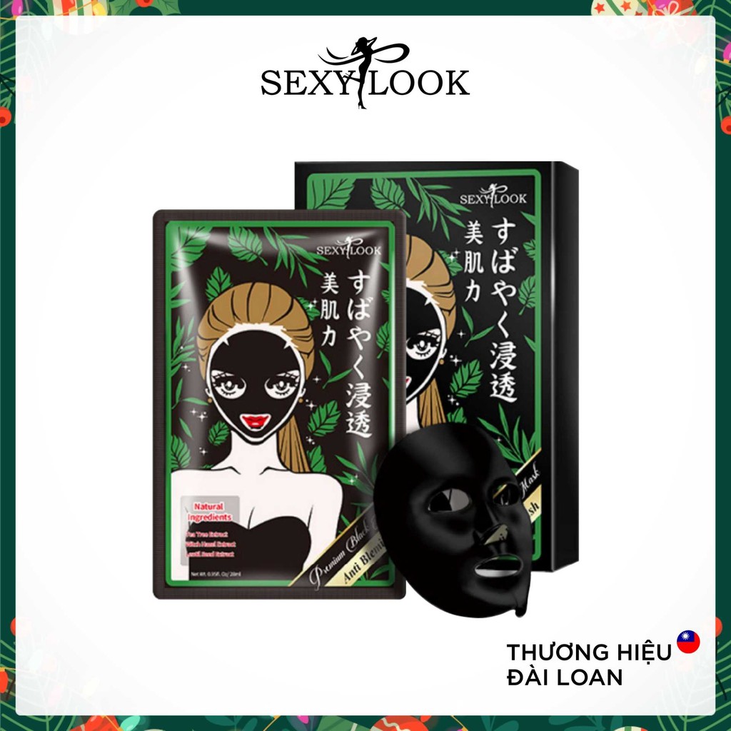 Mặt Nạ Tràm Trà SEXYLOOK Kiểm Soát Dầu và Mụn (Hộp 5 Miếng)