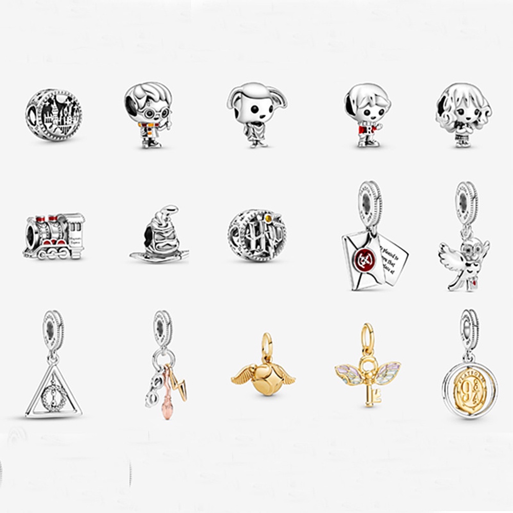 Hạt Xỏ Vòng Tay / Dây Chuyền Họa Tiết Hoạt Hình Công Chúa Dễ Thương DIY