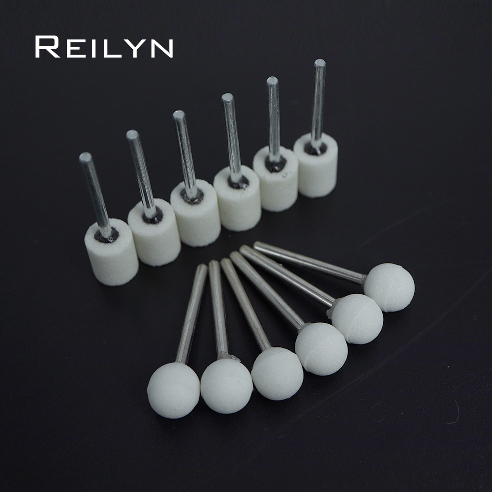 Bộ 10 Mũi Mài Đánh Bóng Kim Loại/Kính/Kim Loại/Kim Loại/Đá Cát 3x12mm Bằng PVC