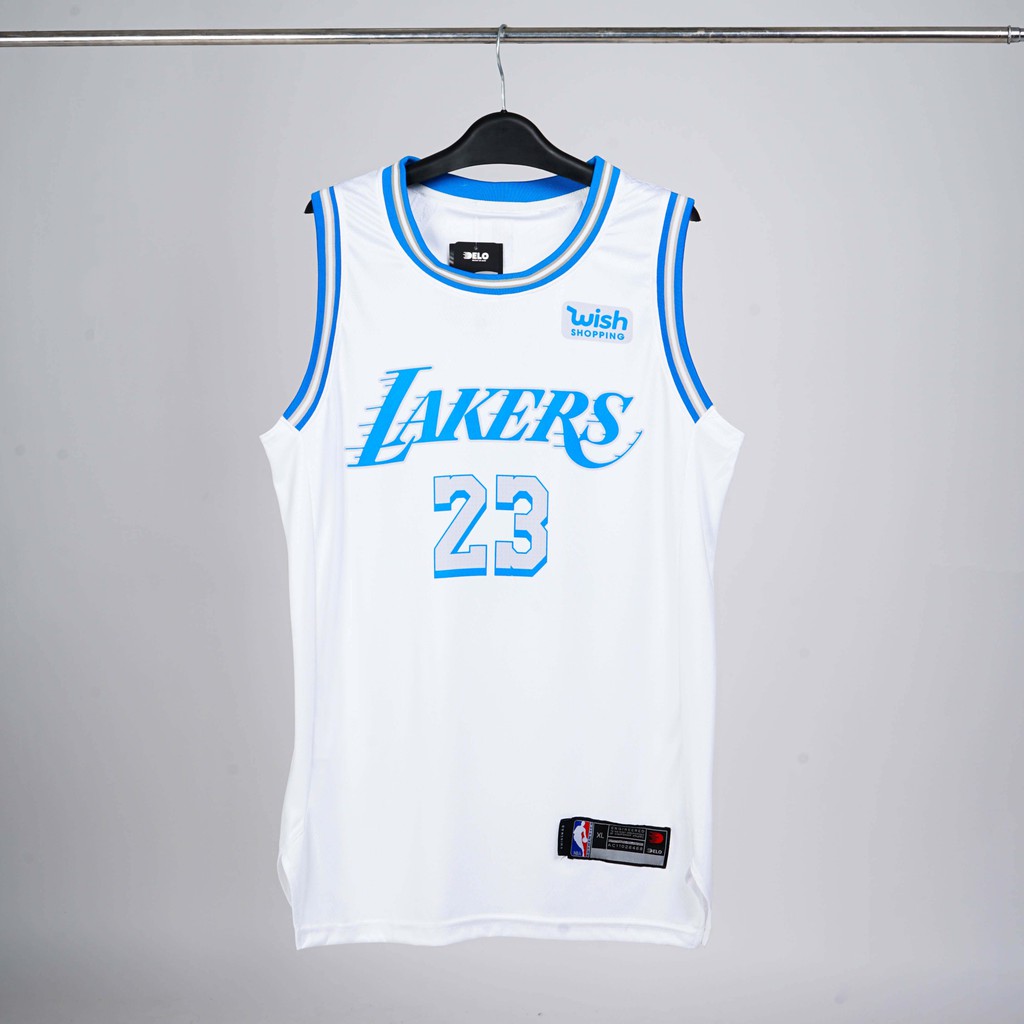 Đồ bóng rổ thêu Actee LA Lakers màu Trắng