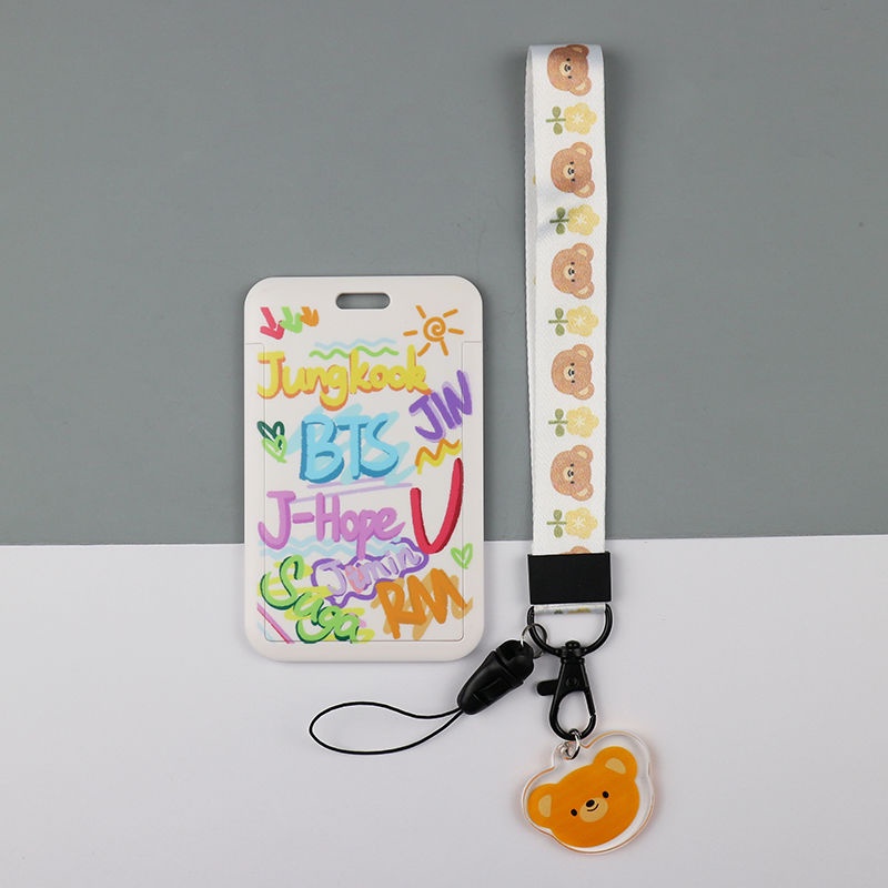 Dây Đeo Điện Thoại / Thẻ ID In Hình Kpop BTS BT21