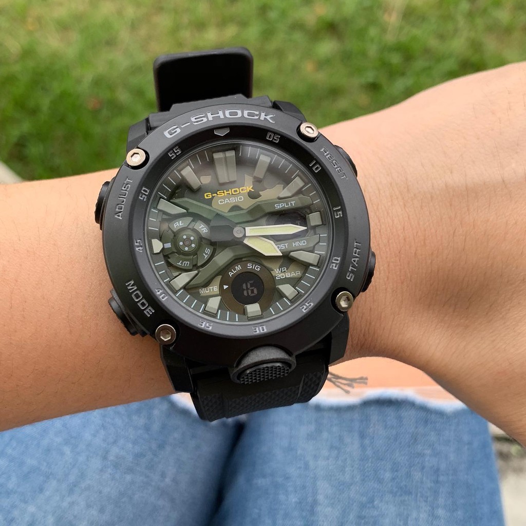 Đồng Hồ Nam Casio G-Shock GA-2000SU-1ADR Chính Hãng - Dây Nhựa | G-Shock GA-2000SU-1A