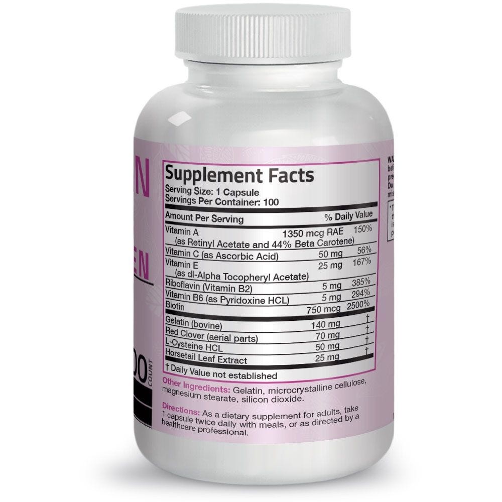 Organic Vitamin Hair Skin & Nails - 100 viên Mỹ - Đẹp da tóc móng