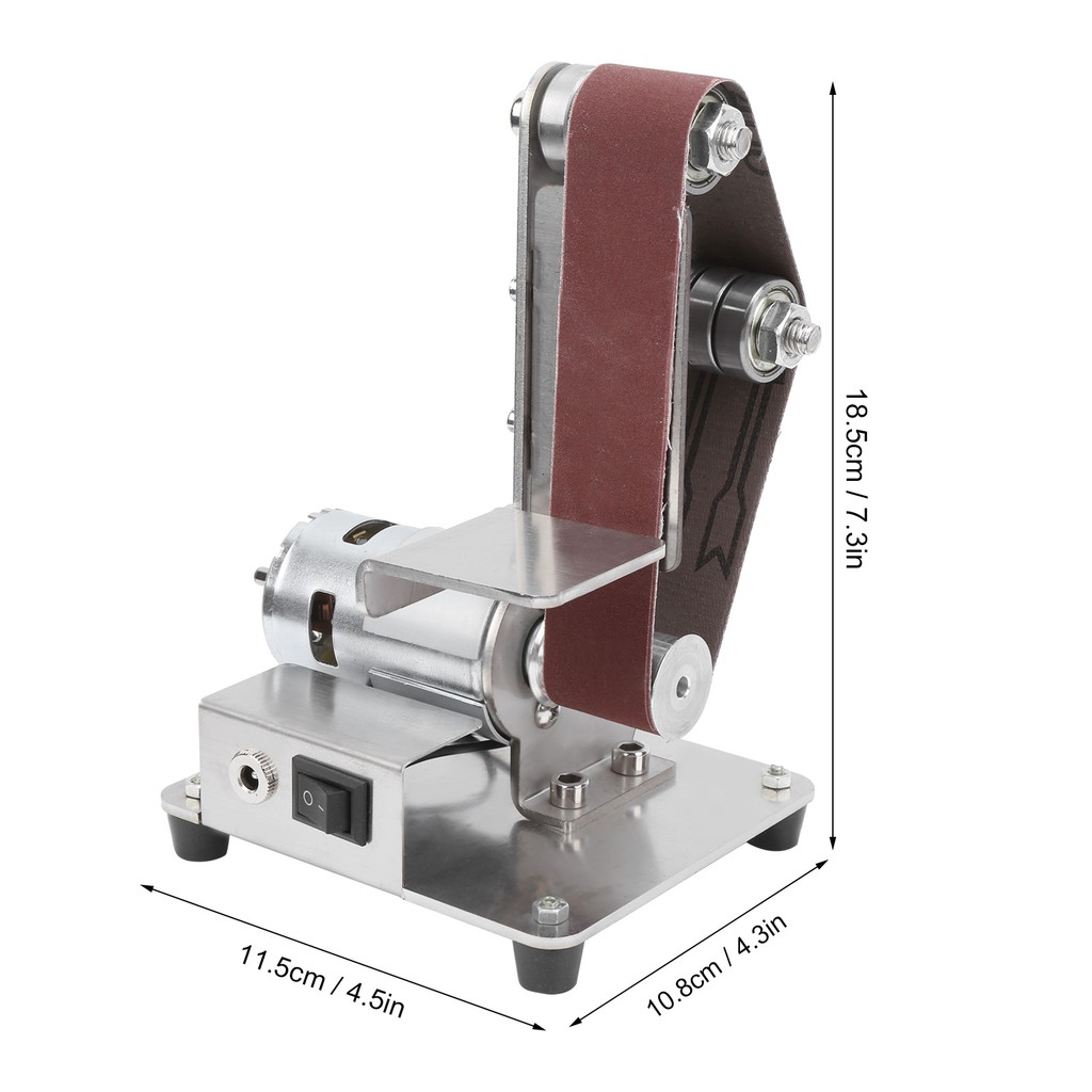 Mini Máy mài đa năng 775, Máy Mài Bằng Dây Đai Mini, Máy Mài Cát Để Bàn, Mài Bằng Điện, Tự Làm