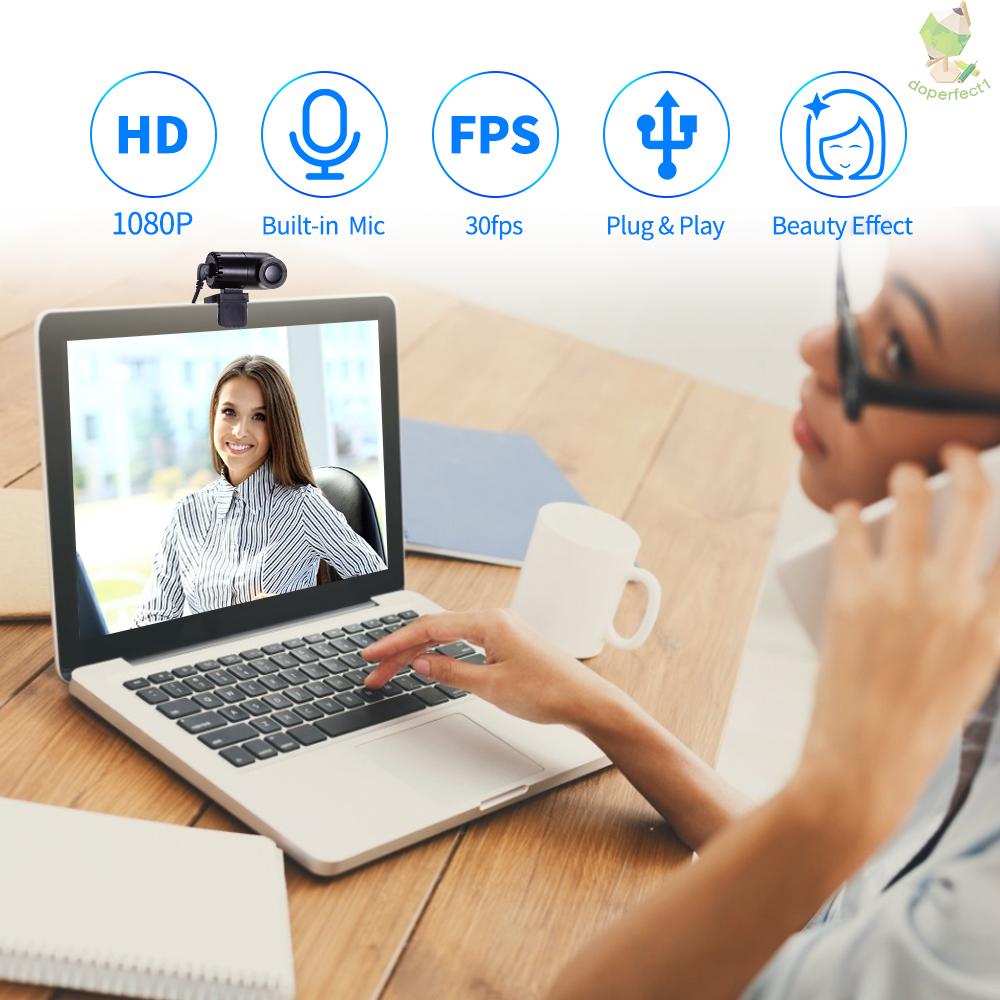 Webcam Kèm Micro Dành Cho Máy Tính Để Bàn 1080p | BigBuy360 - bigbuy360.vn