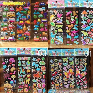 10 Miếng Dán Hoạt Hình 3d Cho Bé