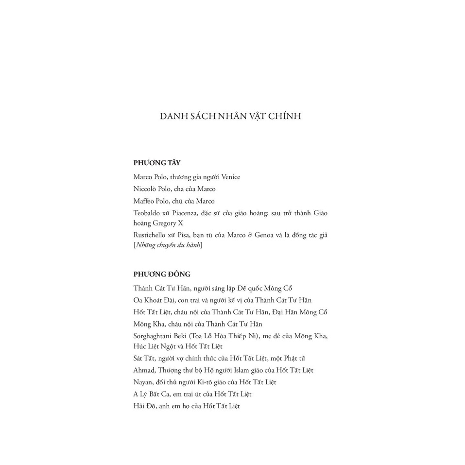 Sách Marco Polo - Từ Venice Tới Thượng Đô