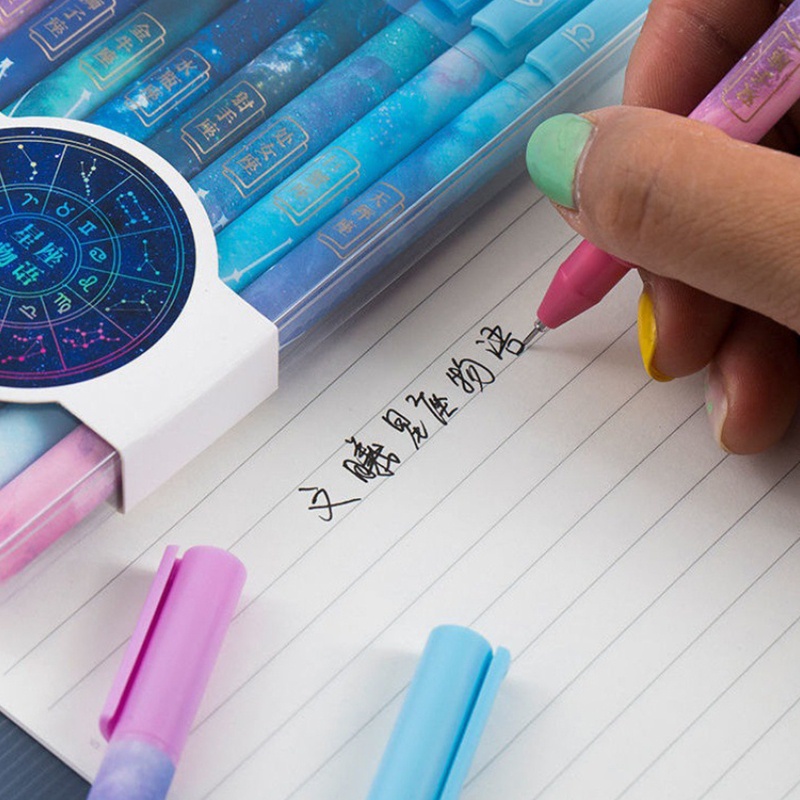 Set 2 Bút Mực Đen Ngòi 0 5mm Có Thể Bơm Mực Lớn Dành Cho Học Sinh