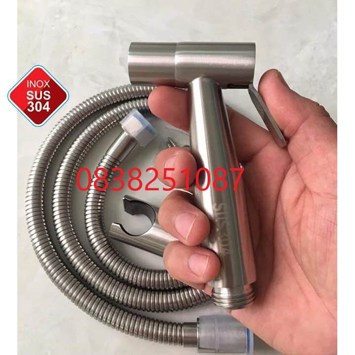 Vòi xịt vệ sinh inox 304 - Ty đồng thau