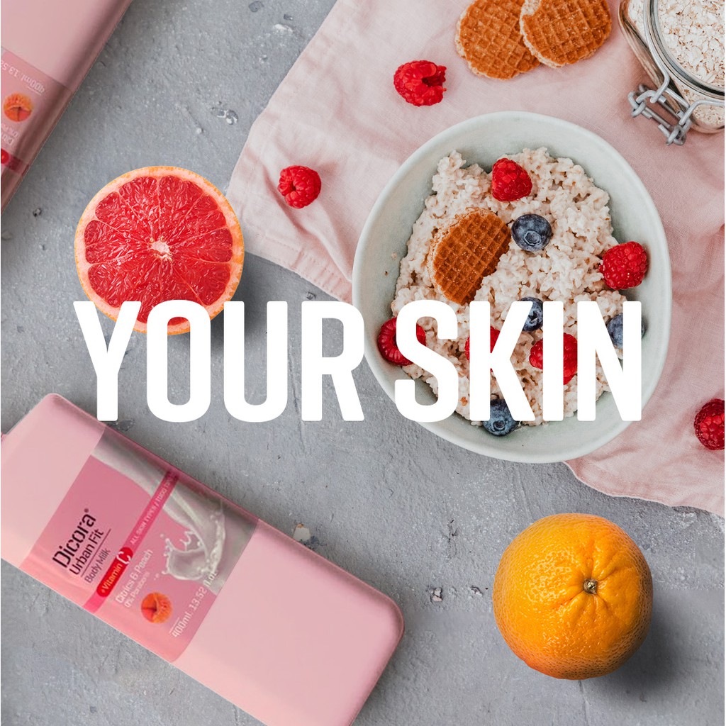 Sữa dưỡng thể Dicora Urban Fit citrics & peach vitamin C hương cam quýt và đào 400ml ngăn ngừa lão hoá, làm trắng da | BigBuy360 - bigbuy360.vn