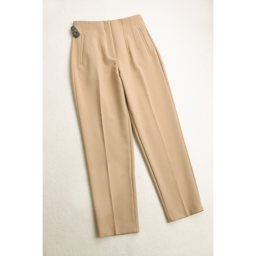 Quần tây âu công sở nữ đẹp BUTTERFLY cạp lưng cao, dáng Baggy khóa sườn khuy ẩn, túi may viền trước hiện đại- Q06 | BigBuy360 - bigbuy360.vn