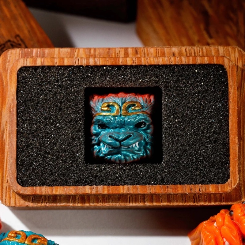 Nút bàn phím cơ Ma Ngộ Không.Keycap resin Monkey King.Keycap Artisan
