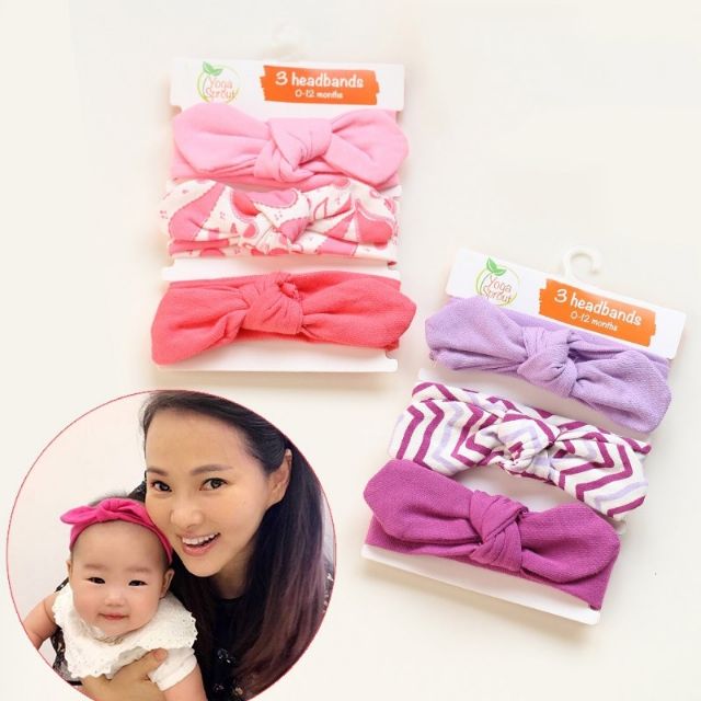 Set 3 Chiếc Tuban / Băng Đô Xinh Xắn Cho Bé (Nhiều Mẫu)