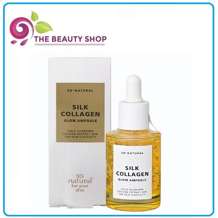 [SALE OFF] SERUM DƯỠNG DA NGĂN NGỪA LÃO HÓA SILK COLLAGEN SO NATURAL COLLAGEN GLOW AMPOULE 30ml