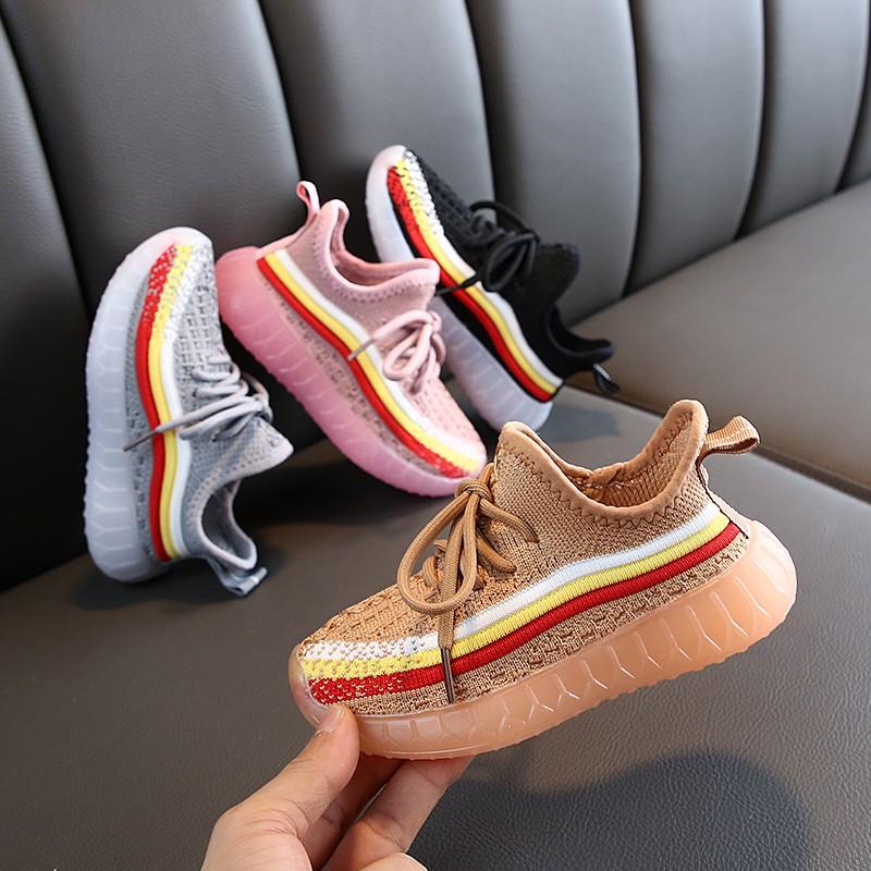 Giày thể thao bằng vải mềm phong cách năng động thời trang Hàn Quốc cho bé