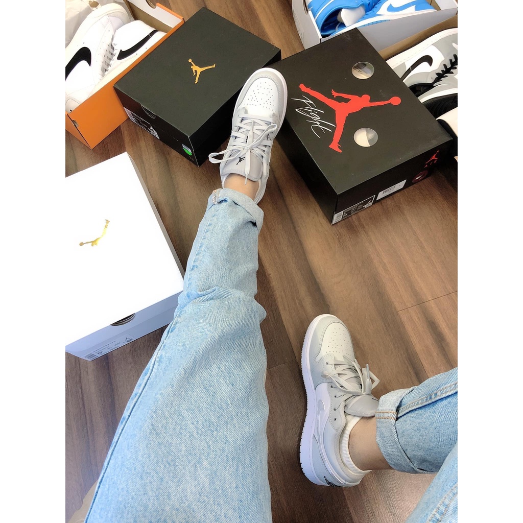 [Full Box] Giày thể thao nam nữ Sneaker Air Jordan 1 Cổ Thấp Trắng Camo Chuẩn Full Size Hot Trend 2021 | BigBuy360 - bigbuy360.vn