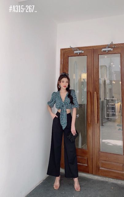 Áo crop cột nơ | BigBuy360 - bigbuy360.vn