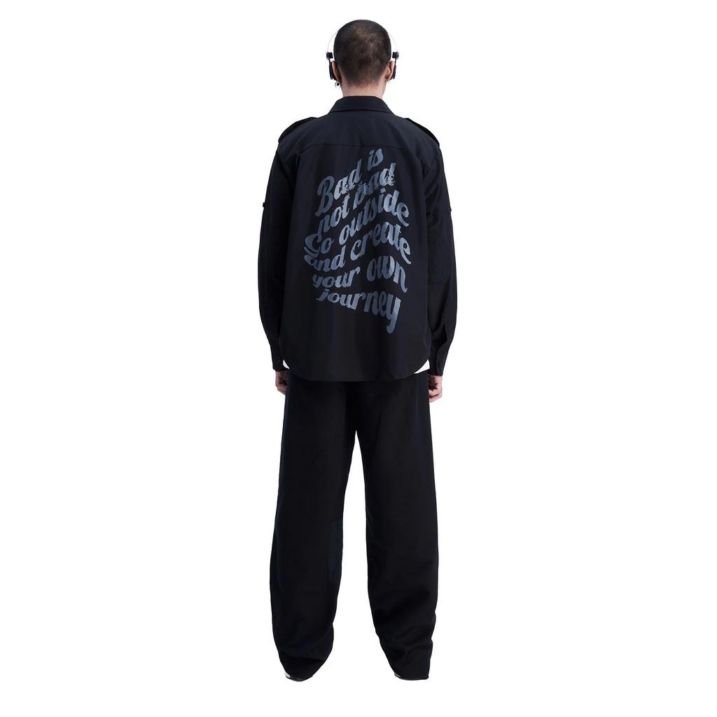 Áo Sơ Mi Unisex Bad Habits EXPLORER SCOUTS SHIRT BLACK - Local Brand Chính Hãng