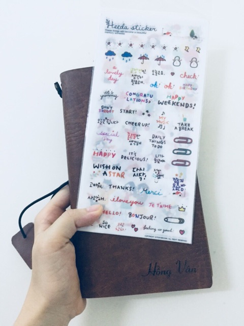 Sổ tay handmade Sổ bìa da Notebook Sổ kế hoạch sổ ghi chép Sổ học tập