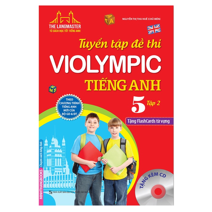 Sách - Tuyển Tập Đề Thi Violympic Tiếng Anh 5 - Tập 2 (Kèm CD)