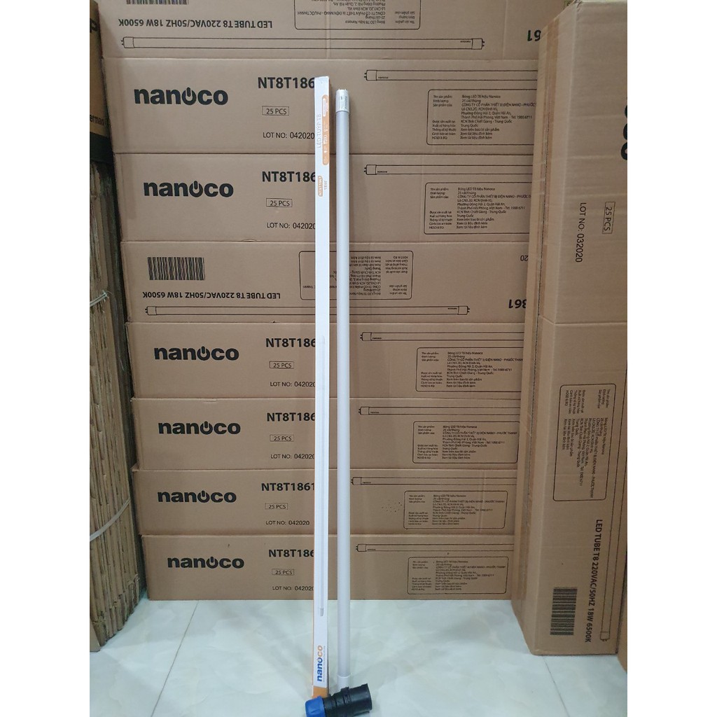 Bóng đèn led tuýp T8 1m2 18W 20W Nanoco NT8T1861/NT8T206