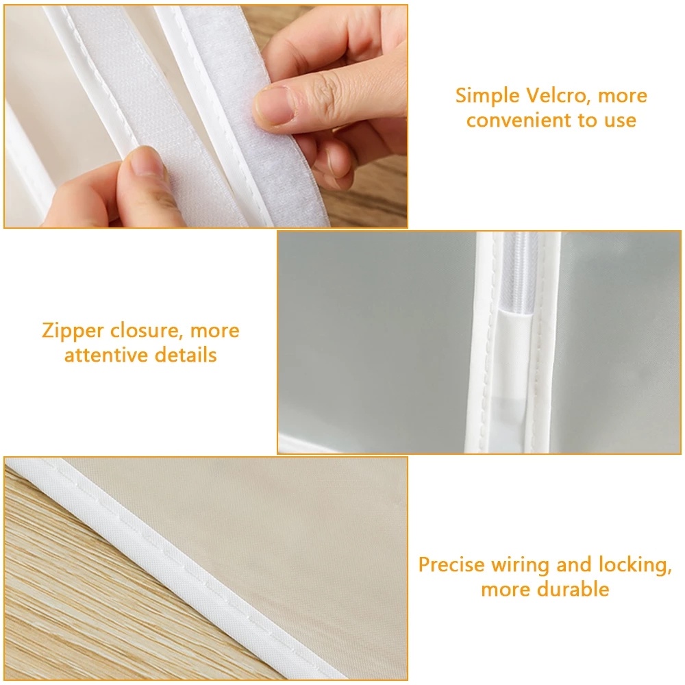 Túi Bọc Quần Áo Chống Bụi Chống Nước Có Khóa Kéo