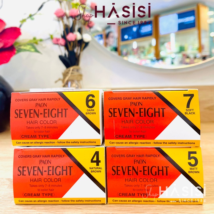 Thuốc Nhuộm SEVEN-EIGHT - Covers Gray Hair Rapidly Hair Color