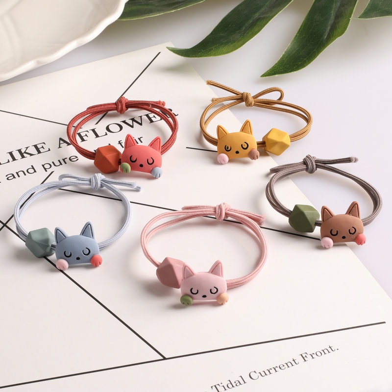 Dây Buộc Tóc Cao Su Co Giãn Hình Chú Cáo Nhỏ Phong Cách Hàn Quốc Mới