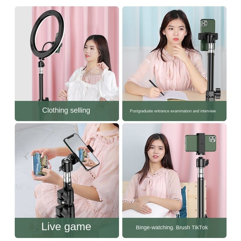 Mobile Gậy Ba Chân Có Đèn Hỗ Trợ Chụp Ảnh / Phát Sóng Trực Tiếp Đa Năng Thông Dụng | BigBuy360 - bigbuy360.vn