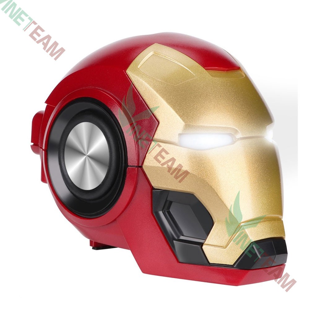 Loa Bluetooth công nghệ 5.0 Iron man, âm thanh vòm 6D bass trầm, pin 1200mAh, Hỗ trợ FM - tặng dây sạc -DC4387