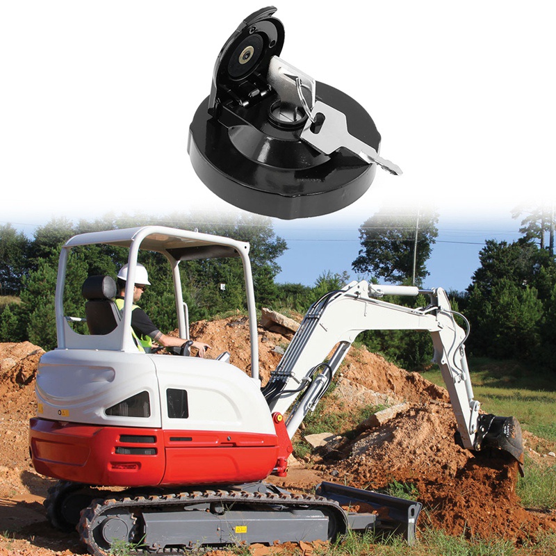 Nắp bình xăng máy xúc với 2 chìa khóa cho Phụ kiện máy xúc đường ray máy xúc Takeuchi 15521-00500