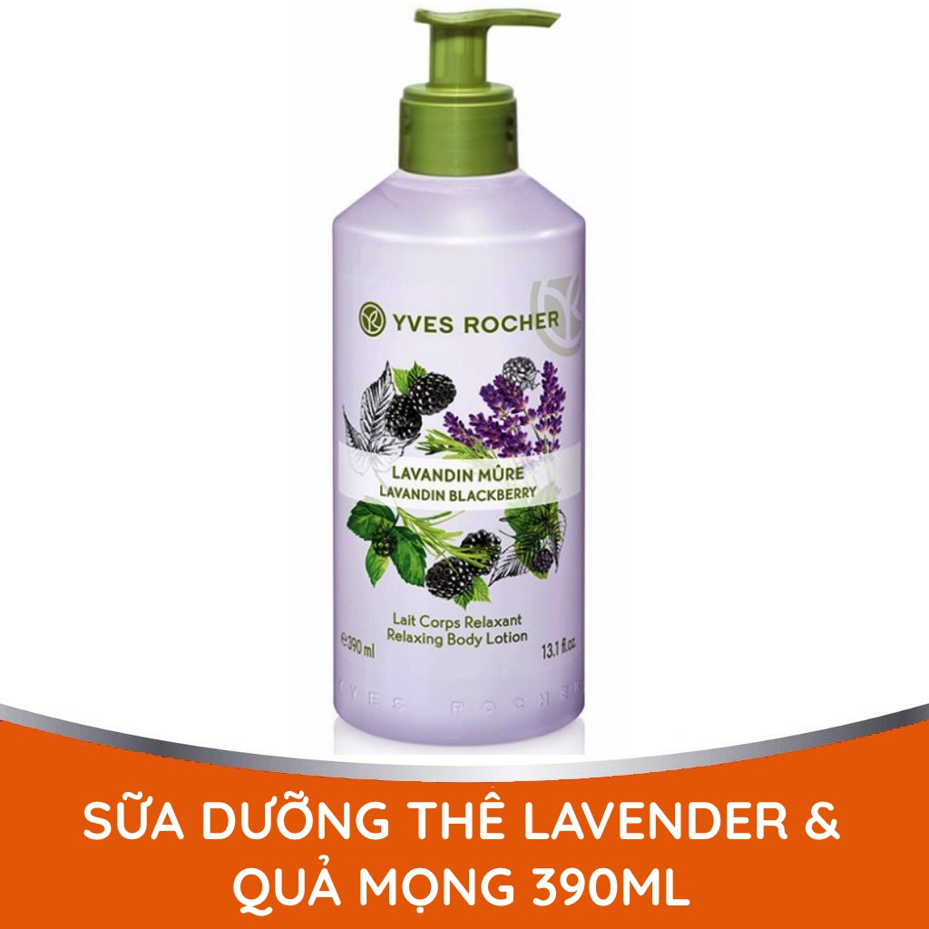 Sữa Dưỡng Thể Yves Rocher Lavandin Blackberry Relaxing Body Lotion 390ml