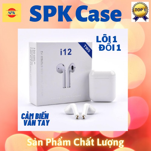 Tai Nghe Bluetooth I12 TWS 5.0 - dùng được cho nhiều dòng máy