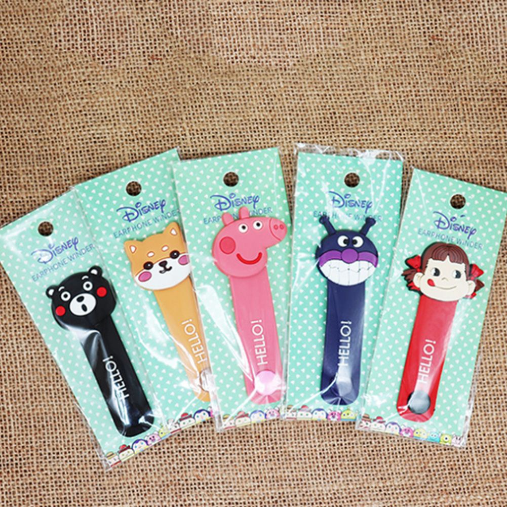 Dây quấn cáp/ tai nghe gọn gàng kiểu hoạt hình xinh xắn