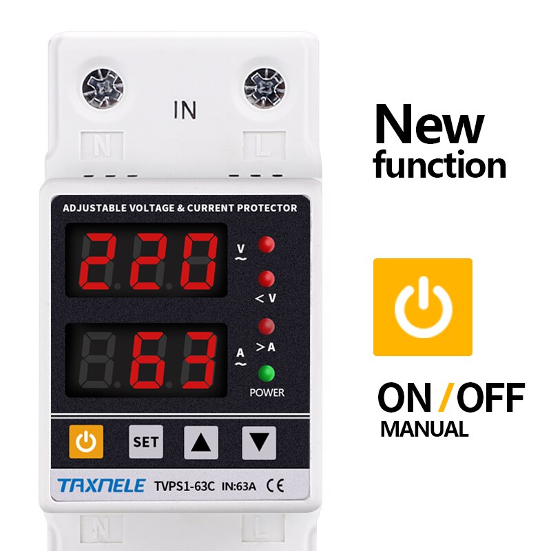 Công Tắc Rơ Le Điện Áp 40A 63A 230V Din Chuyên Dụng Sự Bảo Vệ